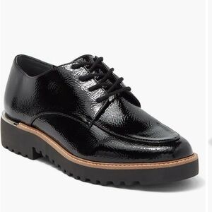 Franco Sarto Charles Oxford Shoes Black Patent